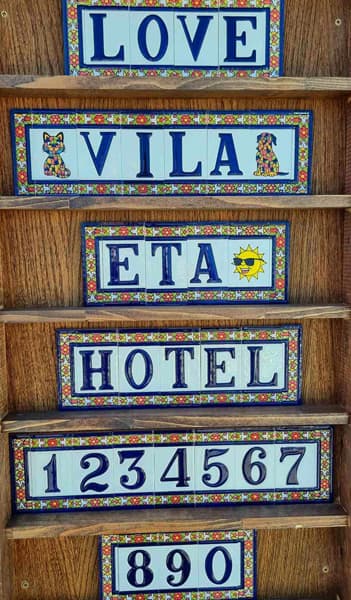 Ceramic Letters and Numbers 5,5 x 11 cm